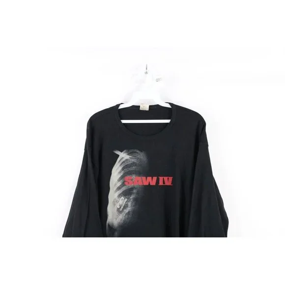 Vintage XL Saw IV Sterben War Gestern Movie Germany Promo Long Sleeve T-Shirt
